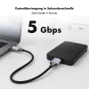 Logilink CU0199 USB 3.2 Gen1 Type-C kabelis, C/M uz Micro-USB/M, 5 Gbps, neilons, metāls, melns/sudrabs, 2 m