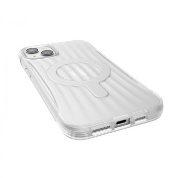 X-Doria Raptic Clutch MagSafe apvalks Apple iPhone 14 Plus / 15 Plus, caurspīdīgs