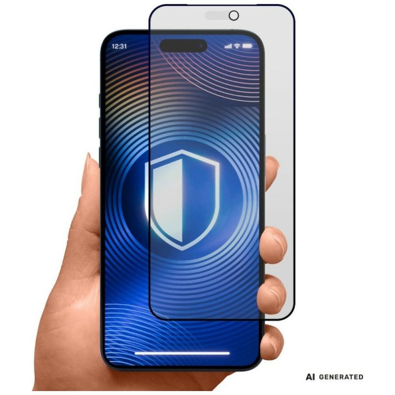 3MK HardGlass Matt Max Privacy rūdītais stikls Apple iPhone 18 Pro, matēts, konfidencialitātes filtrs