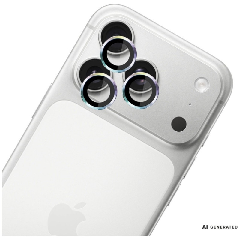 3MK Lens Protection Pro kameras objektīva aizsargs Apple iPhone 18 Pro / 18 Pro Max, rūdīts stikls, varavīksnes krāsā