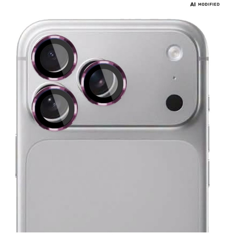 3MK Lens Protection Pro Apple iPhone 18 Pro / 18 Pro Max kameras objektīva aizsargs, rūdīts stikls, Burgundy