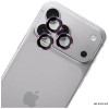 3MK Lens Protection Pro Apple iPhone 18 Pro / 18 Pro Max kameras objektīva aizsargs, rūdīts stikls, Burgundy