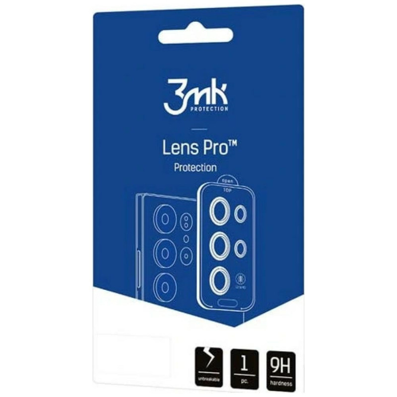 3MK Lens Protection Pro Samsung Galaxy Z Flip 8 kameras objektīva aizsargs, melns