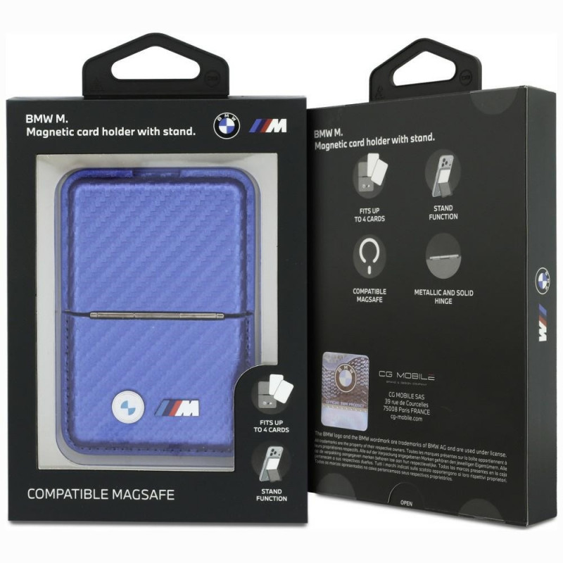 BMW M Carbon Metal Logos MagSafe maks, zils