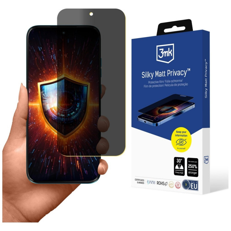 3MK Silky Matt Privacy Motorola Moto G87 matēta konfidencialitātes ekrāna aizsargplēve