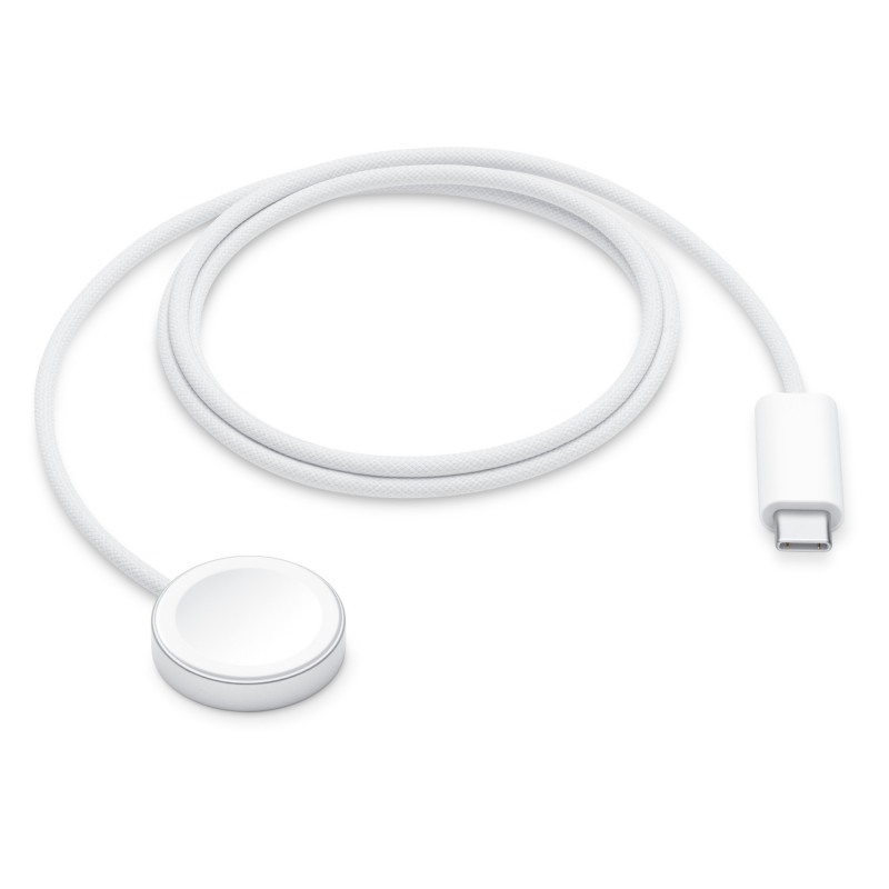 Apple Watch Magnetic Fast Charger uz USB-C kabeli (1 m), balts, ML434ZM/A