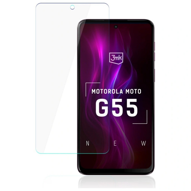3MK FlexibleGlass hibrīdstikls Motorola Moto G55 5G