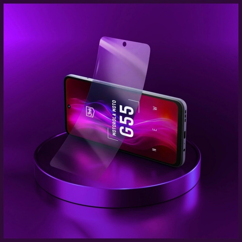 3MK FlexibleGlass hibrīdstikls Motorola Moto G55 5G