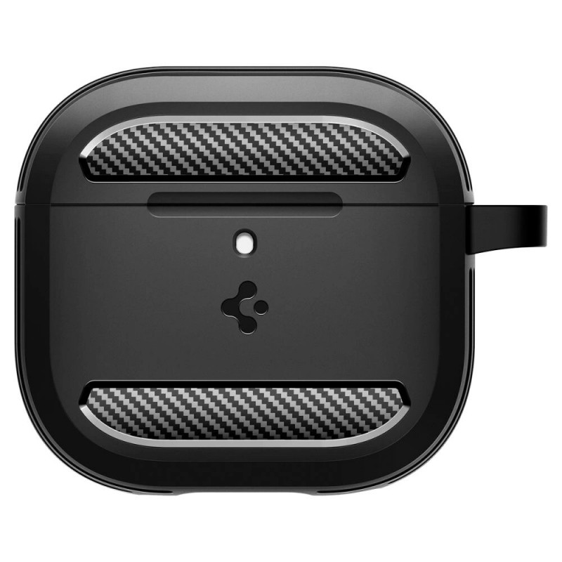 Spigen Rugged Armor maciņš Apple AirPods 4, matēti melns