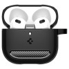 Spigen Rugged Armor maciņš Apple AirPods 4, matēti melns
