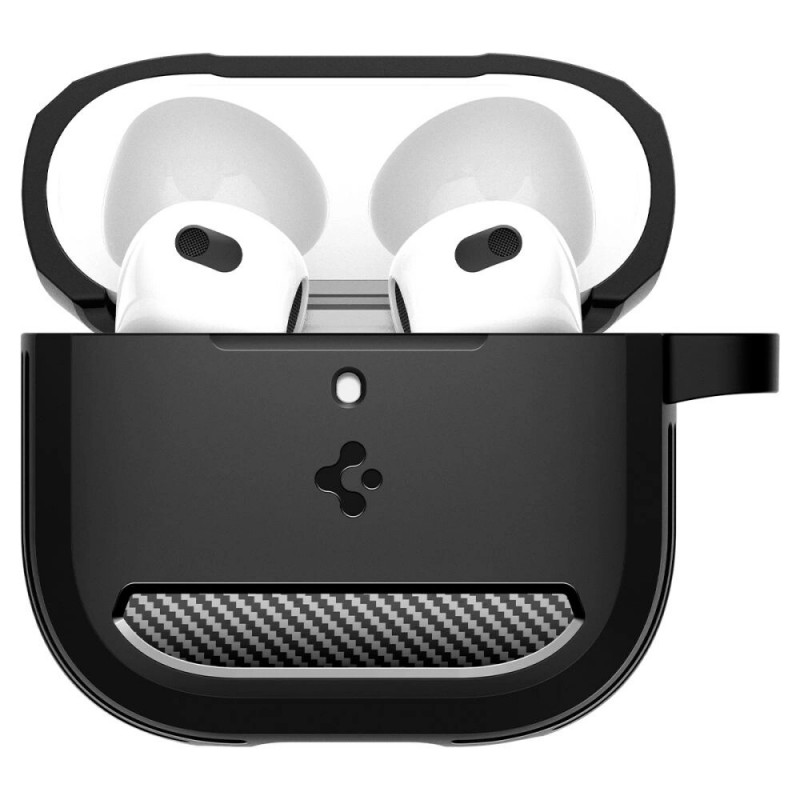 Spigen Rugged Armor maciņš Apple AirPods 4, matēti melns