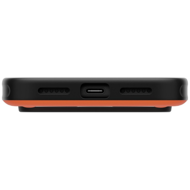 UNIQ Elix apvalks Apple iPhone 18 Pro Max / 17 Pro Max ar 360° rotējošu statīvu, oranžs