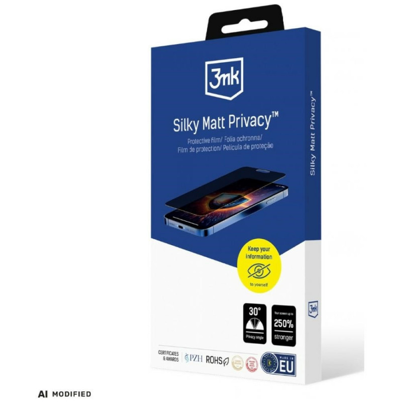 3MK Silky Matt Privacy matēts ekrāna aizsargplēve ar konfidencialitātes funkciju Honor Magic7 Lite