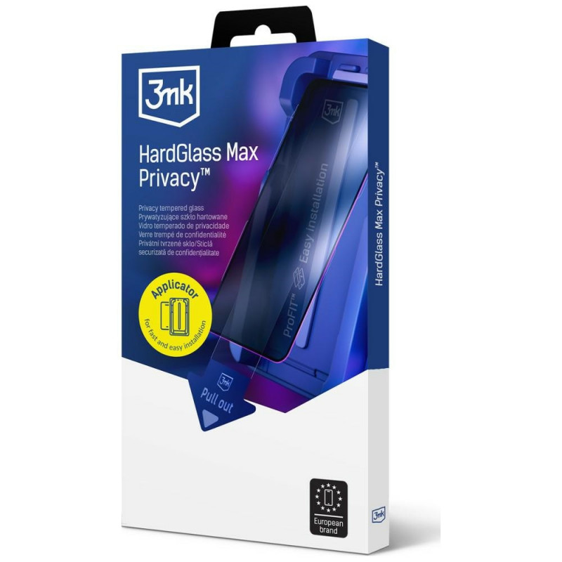 3MK HardGlass Max Privacy konfidencialitātes rūdītais stikls ar aplikatoru Samsung Galaxy S25 Edge, melns