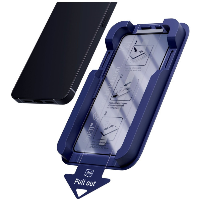3MK HardGlass Max Privacy konfidencialitātes rūdītais stikls ar aplikatoru Samsung Galaxy S25 Edge, melns