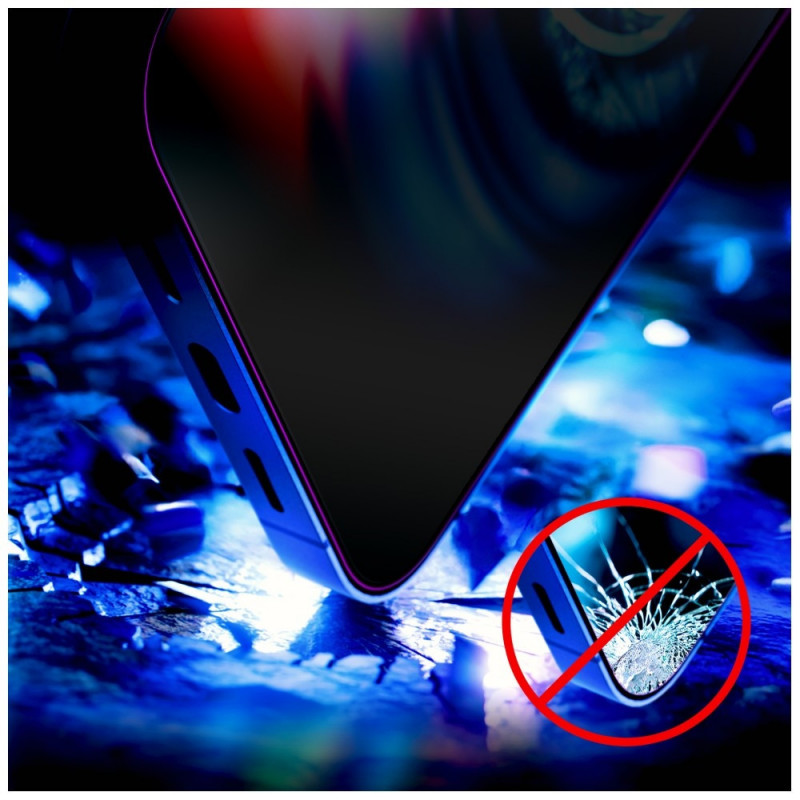 3MK HardGlass Max Privacy konfidencialitātes rūdītais stikls ar aplikatoru Samsung Galaxy S25 Edge, melns