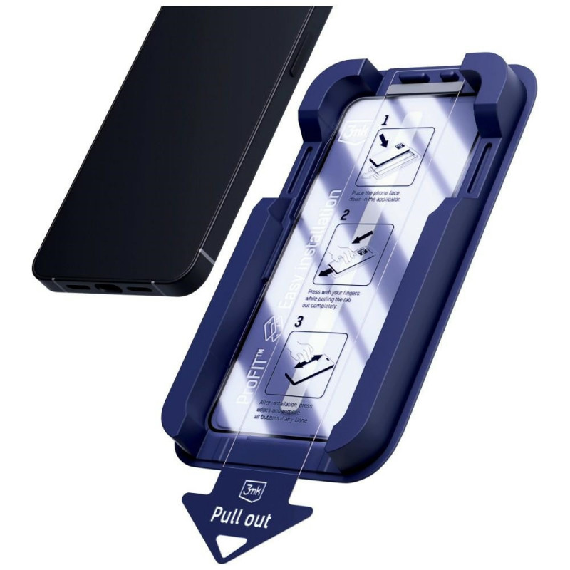 3MK HardGlass Max rūdītais stikls ar aplikatoru Samsung Galaxy S24+ / S25+, melns