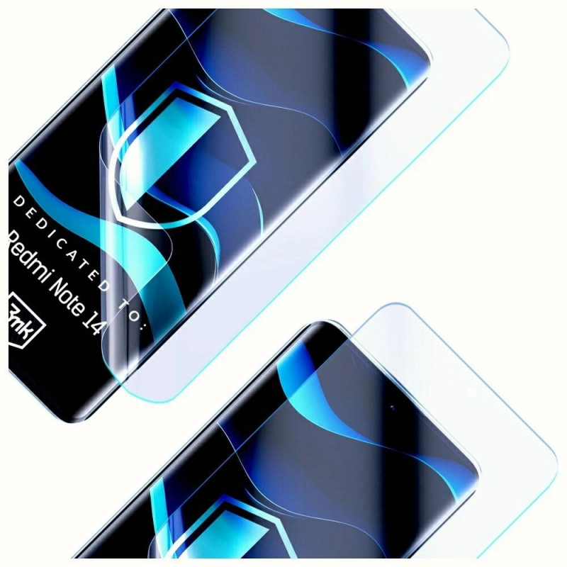 3MK FlexibleGlass Xiaomi Redmi Note 14 4G hibrīdstikla ekrāna aizsargplēve