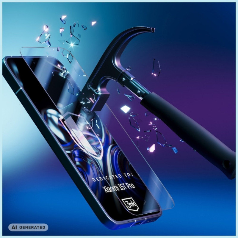 3MK FlexibleGlass hibrīdstikls Xiaomi 15T Pro 5G