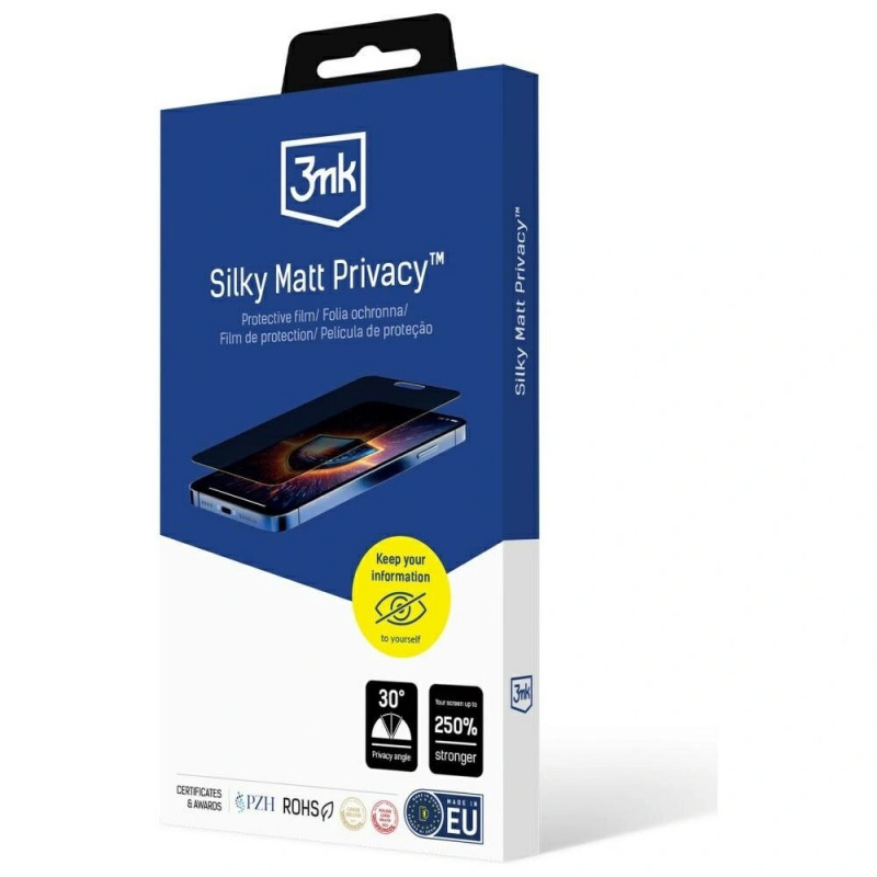 3mk Silky Matt Privacy matēts konfidencialitātes ekrāna aizsargplēve Xiaomi POCO F7 Pro / F7 Ultra
