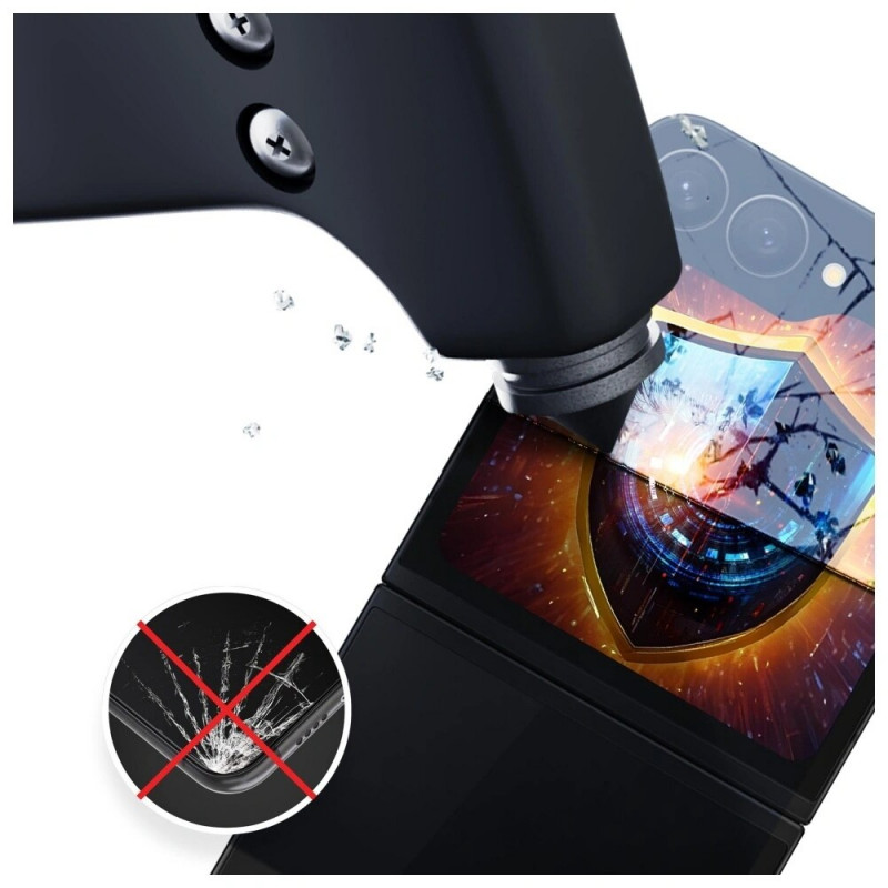 3MK Silky Matt Privacy matēta konfidencialitātes ekrāna aizsargplēve Samsung Galaxy Z Flip6 / Z Flip7 FE