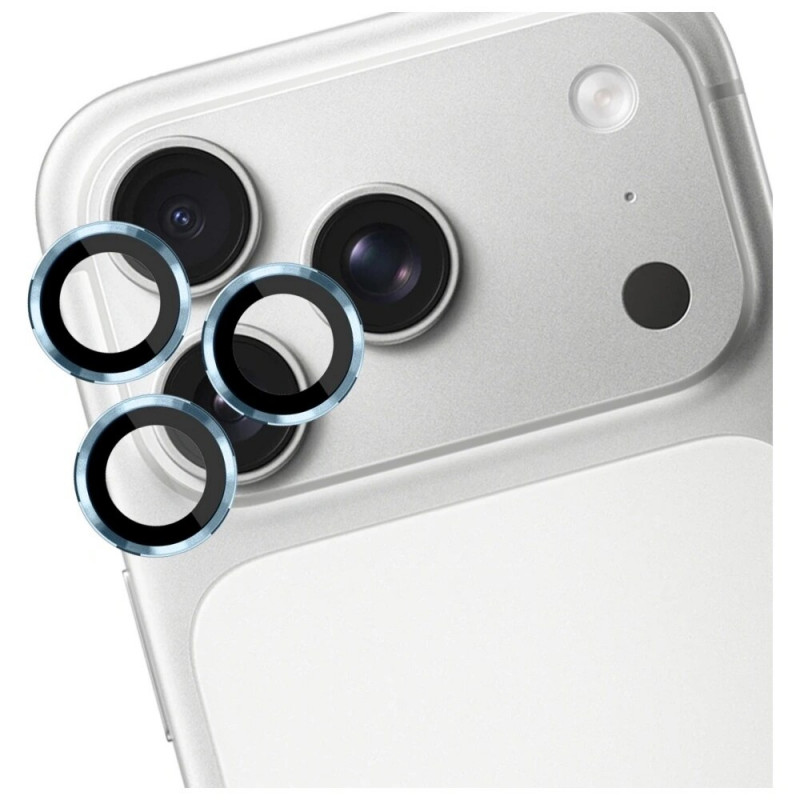 3MK Lens Protection Pro kameras objektīva rūdītais stikls Apple iPhone 17 Pro / 17 Pro Max, gaiši zilā krāsā
