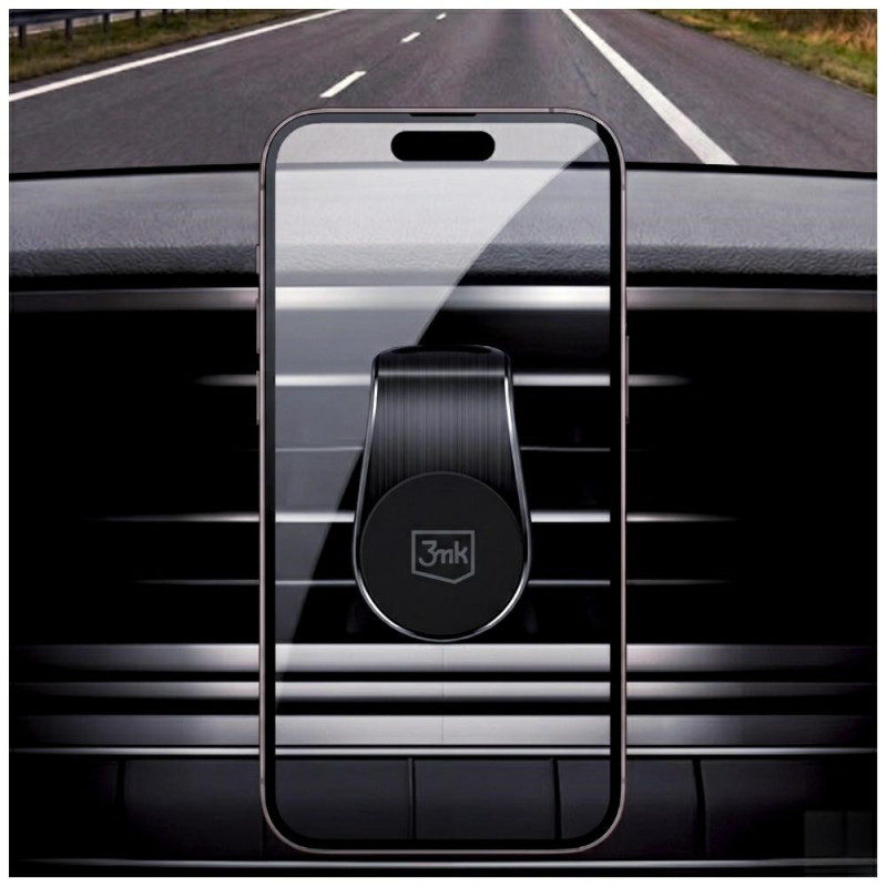 3MK Magnet Power Grip magnētiskais auto turētājs gaisa ventilācijas atverei, melns