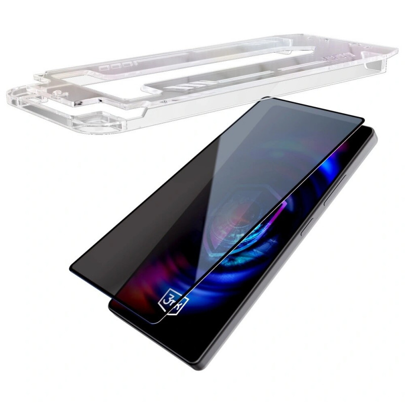 3MK HardGlass Max Privacy konfidencialitātes rūdītā stikla ekrāna aizsargplēve Samsung Galaxy A16 4G / 5G / A17 4G / 5G
