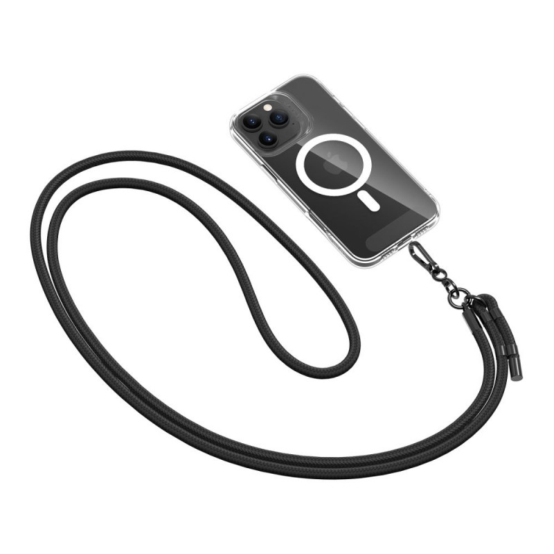 Tech-Protect C1S Rope Crossbody Strap, melns/melns