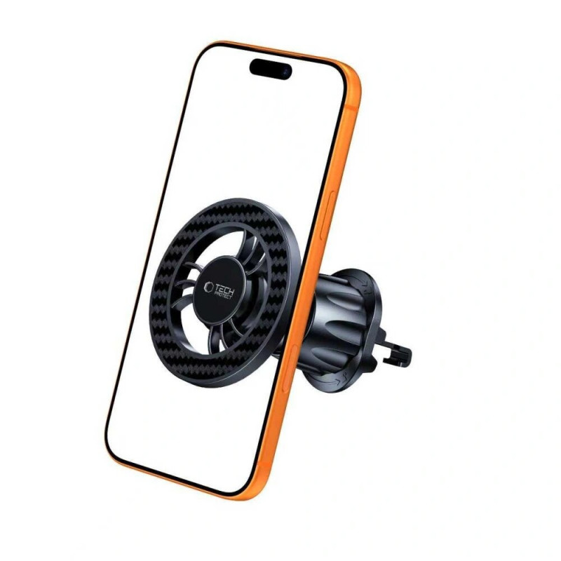 Tech-Protect N56 magnētiskais MagSafe ventilācijas auto turētājs, carbon black