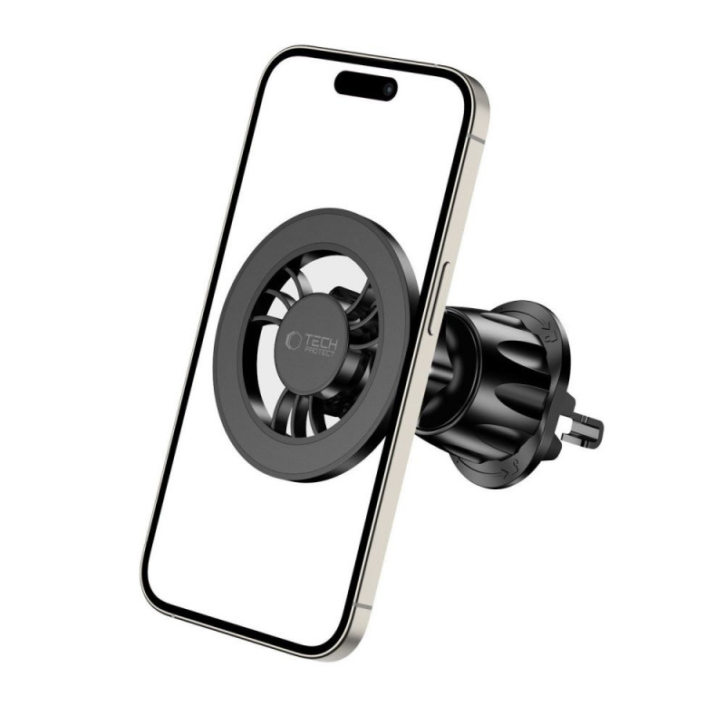 Tech-Protect N56 Magnetic MagSafe ventilācijas auto turētājs, melns