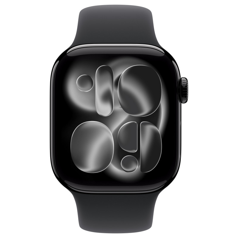 Apple Watch Series 11 GPS + Cellular (5G) 42 mm alumīnija korpuss, melns, M/L, MF854QL/A
