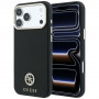 Guess GUE005537-0 Grained Round Strass Logo MagSafe vāciņš Apple iPhone 18 Pro Max / 17 Pro Max, melns