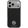 Guess GUE005537-0 Grained Round Strass Logo MagSafe vāciņš Apple iPhone 18 Pro Max / 17 Pro Max, melns
