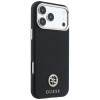 Guess GUE005537-0 Grained Round Strass Logo MagSafe vāciņš Apple iPhone 18 Pro Max / 17 Pro Max, melns