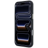Guess GUE005537-0 Grained Round Strass Logo MagSafe vāciņš Apple iPhone 18 Pro Max / 17 Pro Max, melns