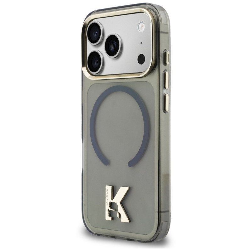 Karl Lagerfeld IML K Head vāciņš KF003410-0, paredzēts Apple iPhone 18 Pro Max / 17 Pro Max, melns