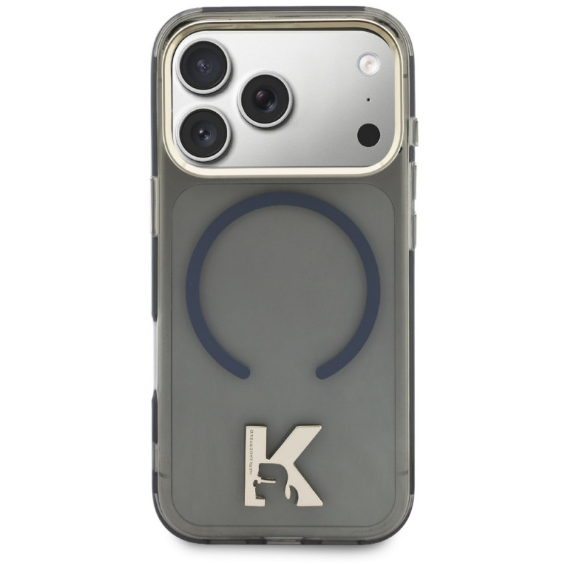 Karl Lagerfeld IML K Head vāciņš KF003410-0, paredzēts Apple iPhone 18 Pro Max / 17 Pro Max, melns