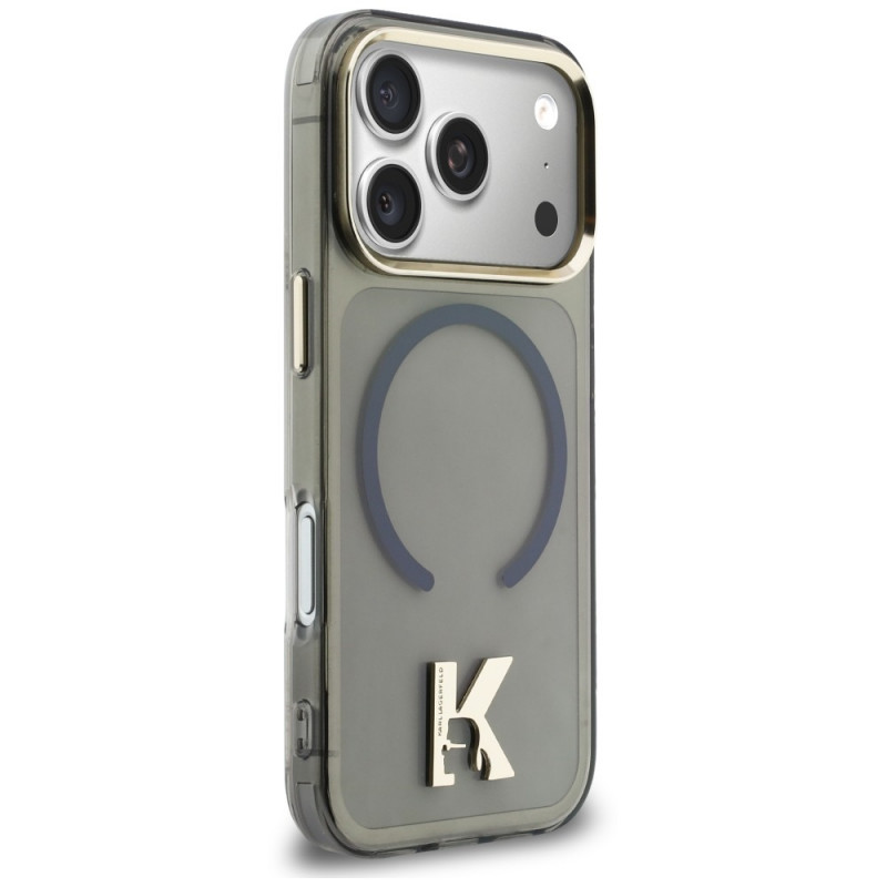 Karl Lagerfeld IML K Head vāciņš KF003410-0, paredzēts Apple iPhone 18 Pro Max / 17 Pro Max, melns