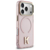Karl Lagerfeld IML K Head vāciņš KF003412, paredzēts Apple iPhone 18 Pro Max / 17 Pro Max, rozā