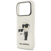 Karl Lagerfeld IML NFT Glitter Karl&Choupette vāciņš KF003400, paredzēts Apple iPhone 18 Pro Max / 17 Pro Max, caurspīdīgs