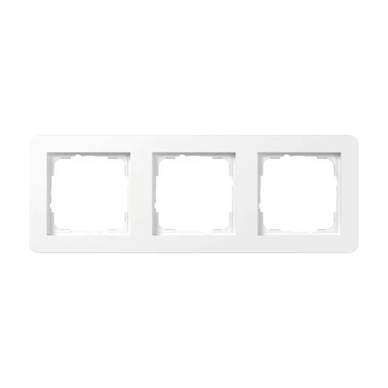 Gira pārsega rāmis 0213150, 3 vietu, Gira E1, tīri balts, spīdīgs