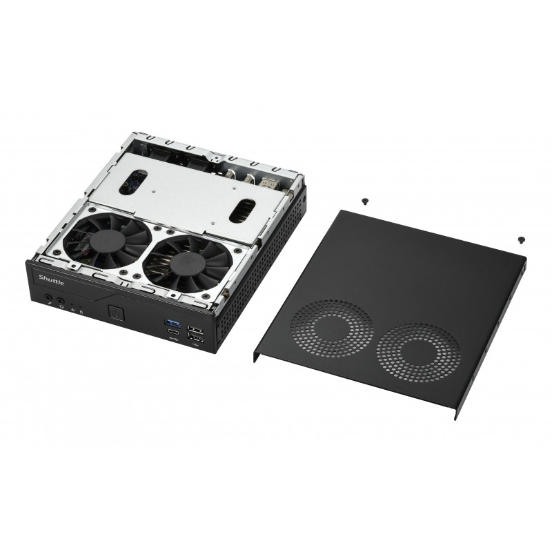 Shuttle DH610V2 XPC Slim Barebone mini dators, LGA1700, 8 GB DDR5 RAM, melns