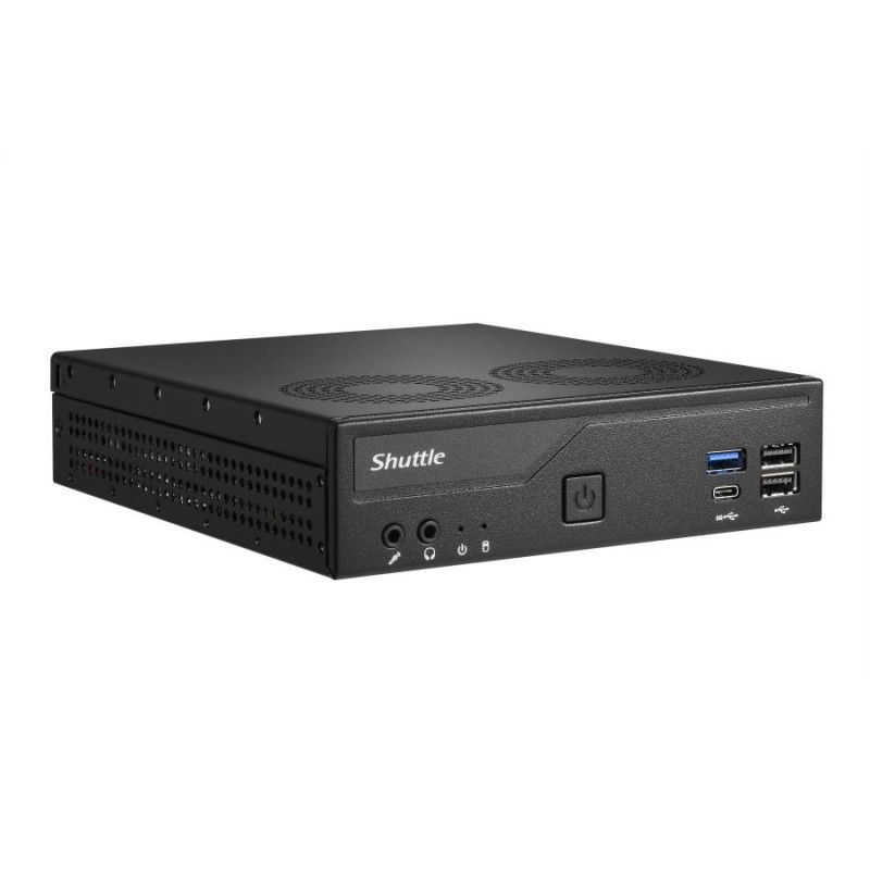 Shuttle DH610V2 XPC Slim Barebone mini dators, LGA1700, 8 GB DDR5 RAM, melns