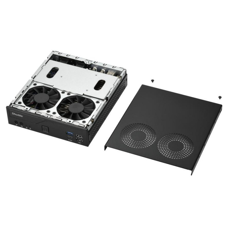Shuttle DH610V2 XPC Slim Barebone mini dators, LGA1700, 8 GB DDR5 RAM, melns