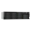 QNAP TS-h1655XeU-RP-8G 16 nodalījumu seklais statīva NAS, 8 GB RAM, 2x 10GbE, rezerves barošanas bloks