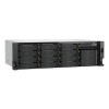 QNAP TS-h1655XeU-RP-8G 16 nodalījumu seklais statīva NAS, 8 GB RAM, 2x 10GbE, rezerves barošanas bloks