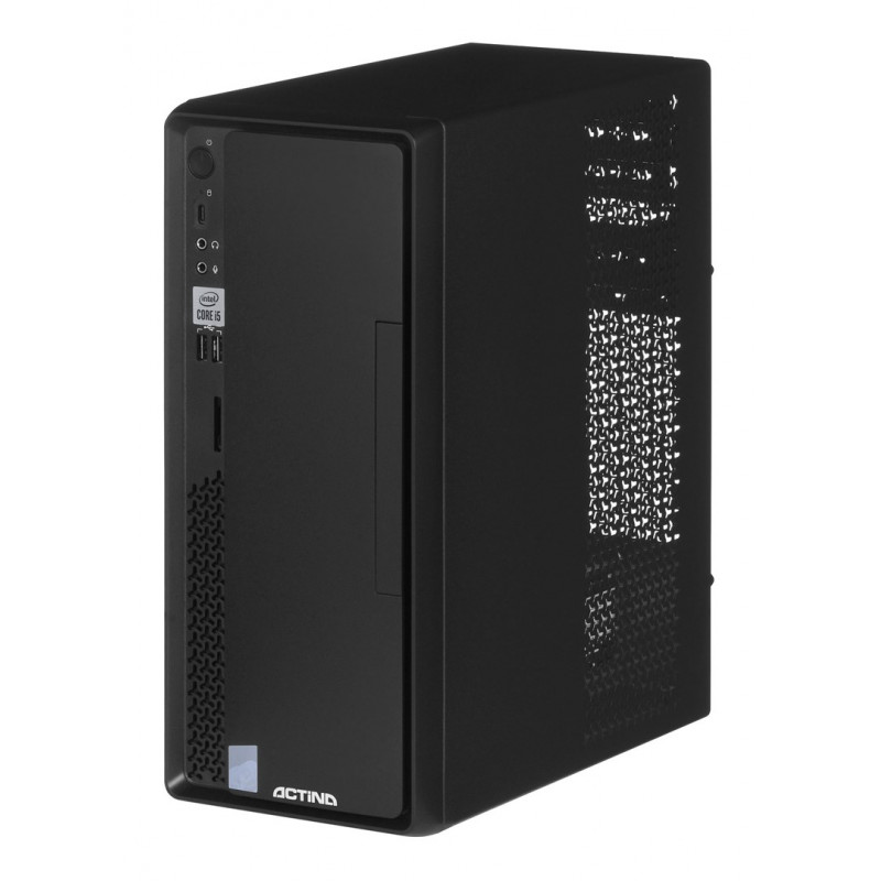 Actina Prime i3-12100 Mini Tower galddators, Intel Core i3-12100, 8 GB DDR4 RAM, 512 GB SSD, Windows 11 Home, melns