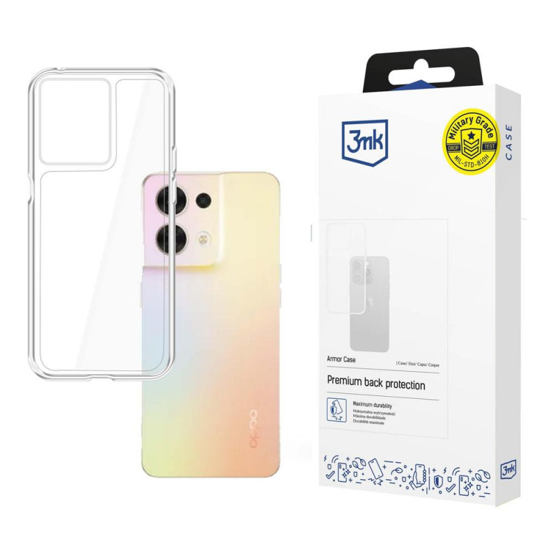 3MK Armor Case Oppo Reno 8 5G, caurspīdīgs
