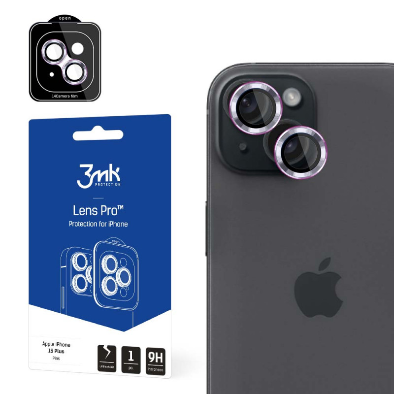3MK Lens Protection Pro Apple iPhone 15 Plus, rozā
